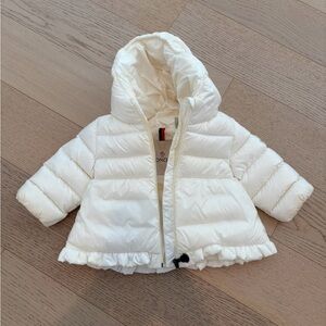 Moncler Kids White Puffer Jacket